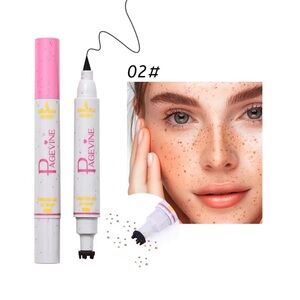 Dual End Long Lasting Freckle Pen & Eyeliner Formula Fast Drying Waterproof